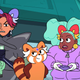 Daisy (voiced by Anna Akana), Nut (voiced by Ana Gasteyer), and Alex (voiced by Quinta Brunson)